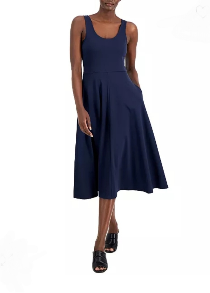 Alfani Blue Sleeveless Tank Dress